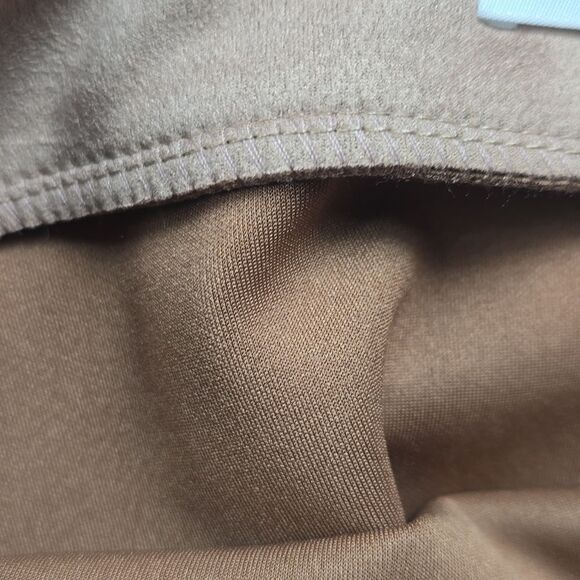 Susana Monaco -1908 NWT Sand Beige Faux Suede Pull On Above Knee Pencil Skirt M - Picture 8 of 9